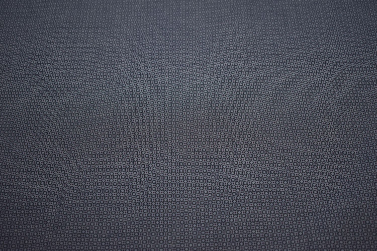 Хлопок синий геометрический узор W-126984