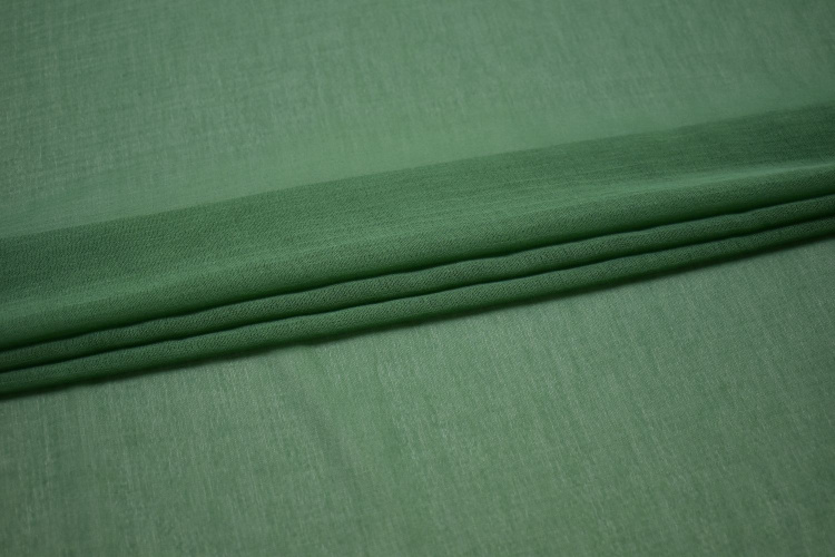 Плательная зеленая ткань W-126272