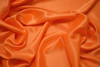 Креп-сатин оранжевый W-126062