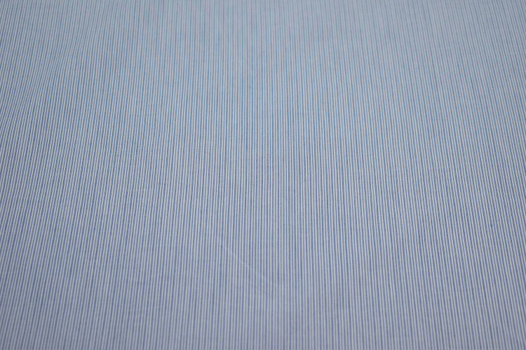 Рубашечная синяя белая ткань полоска W-130960