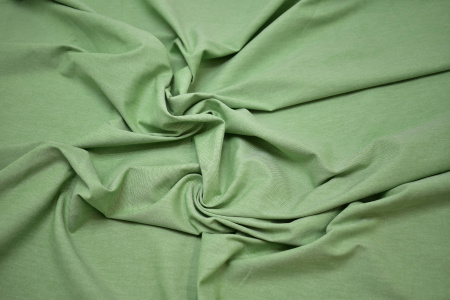 Костюмная зеленая ткань W-129184