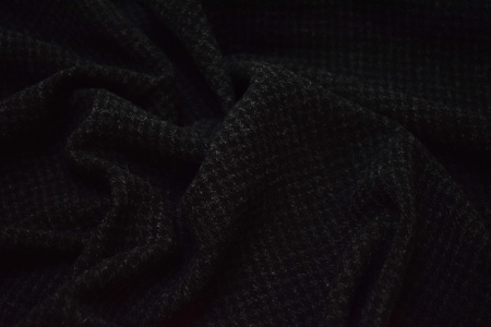 Костюмная серо-черная ткань W-127828
