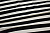Шёлк-атлас черный белый полоска W-130570