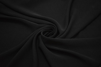 Плательная черная ткань W-129567