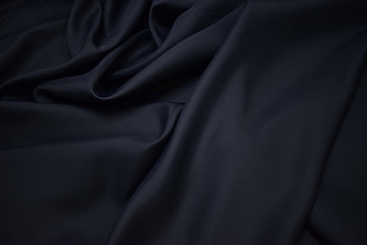 Костюмная тёмно-синяя ткань W-128160