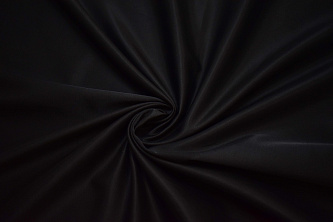 Костюмная черная ткань с эластаном W-130629