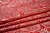 Парча красная серебряная пейсли W-130510