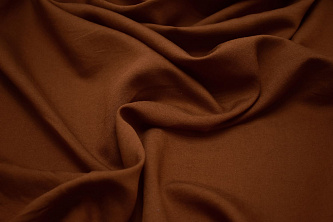 Плательная коричневая ткань W-131598