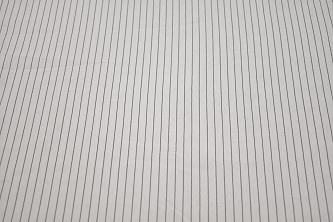 Рубашечная белая ткань в черную полоску W-131699