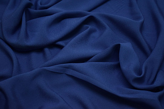 Плательная синяя ткань W-126758