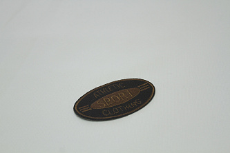 Термонаклейка коричневая с надписью Athletic sport W-133470