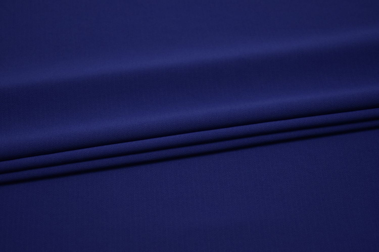 Плательная синяя ткань W-126720