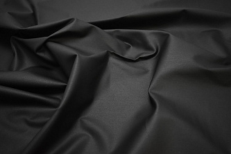 Плащевая черная ткань W-131864