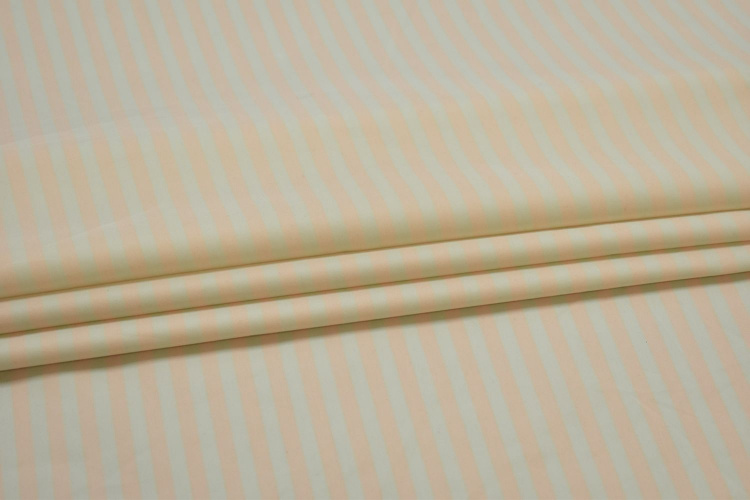 Курточная персиковая ткань полоска W-131386