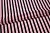 Сетка-стрейч розовая черная полоска W-131585