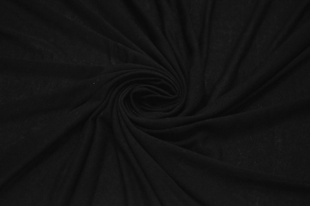 Трикотаж черный W-123915