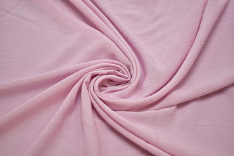 Плательная розовая ткань W-126771