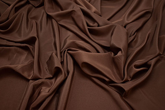 Плательная коричневая ткань W-128930