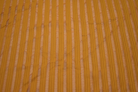 Трикотаж желтый полоска W-127156