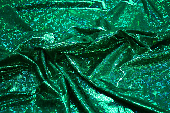 Трикотаж диско зеленый W-126946