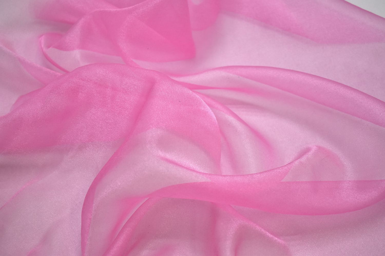 Органза розового цвета W-126912