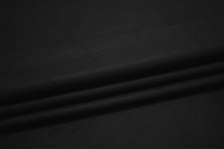 Пальтовая черная ткань W-126970
