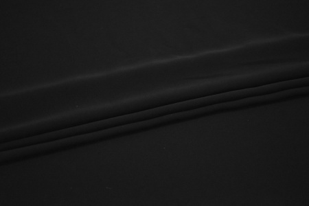 Костюмная черная ткань W-130039