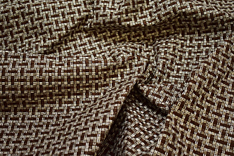 Обивочная рогожка коричневая серая W-131402