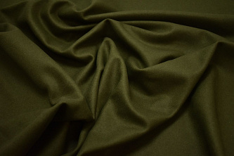 Пальтовая цвета хаки ткань W-130936