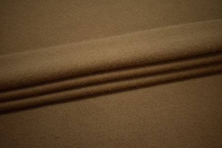 Пальтовая бежевая ткань из шерсти W-127059