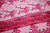 Сетка розовая с вышивкой цветочный узор W-132386
