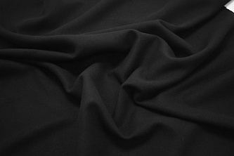 Пальтовая черная ткань W-126969