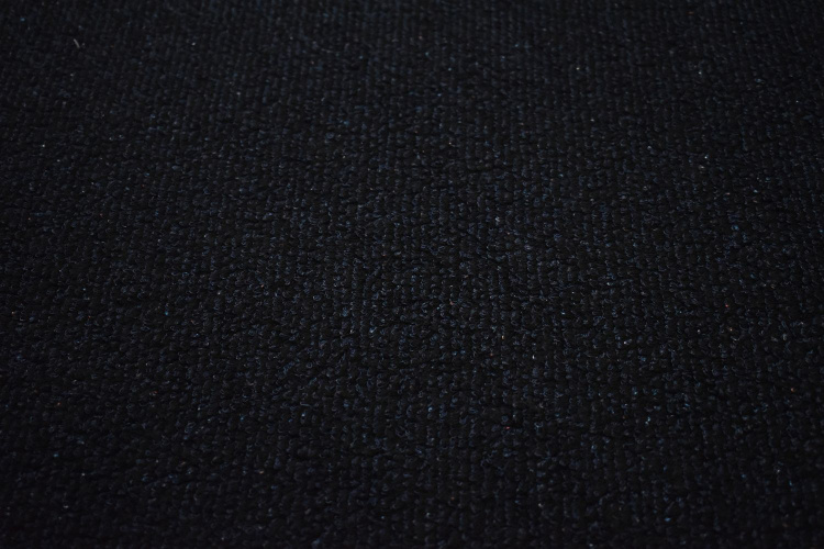 Пальтовая черная синяя ткань W-131524