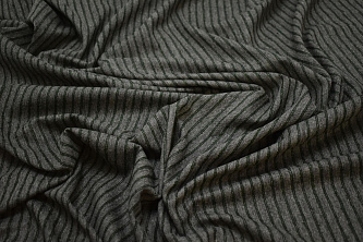 Рубашечная серая ткань полоска W-132119
