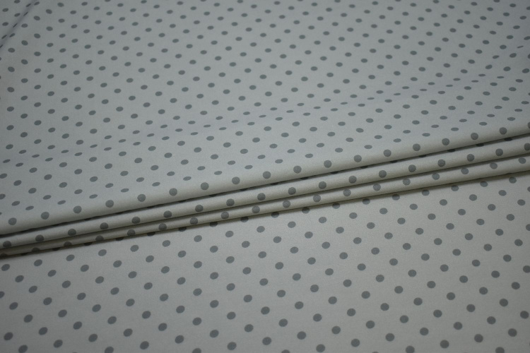 Плательная серая ткань горох W-128016