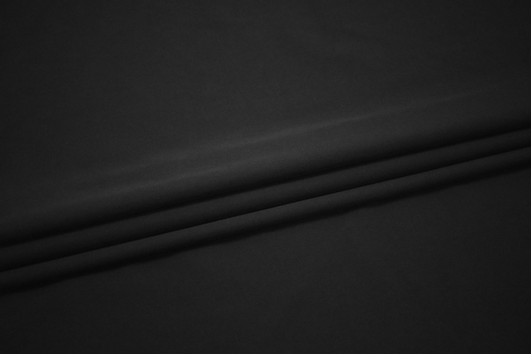 Костюмная черная ткань W-132271