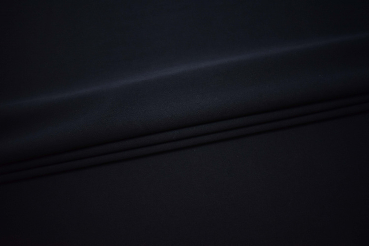 Костюмная синяя ткань с вискозой W-130632