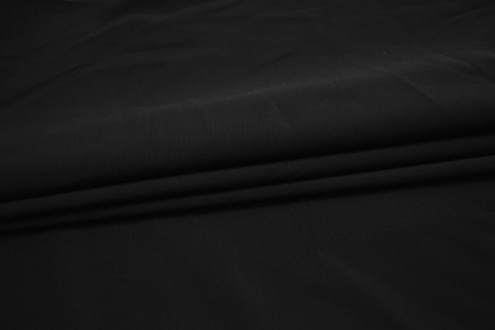 Плательная черная ткань W-130368