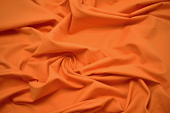 Костюмная оранжевая ткань W-130125