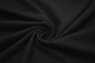 Пальтовая черная ткань W-126969