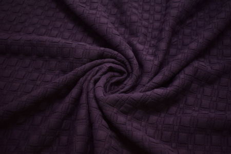 Трикотаж фактурный фиолетовый W-131903