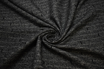 Костюмная серая черная ткань W-132542