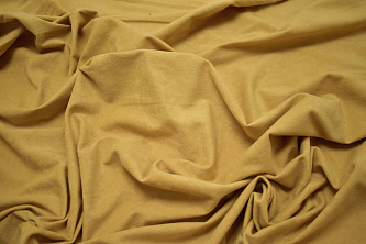 Костюмная желтая ткань W-126849