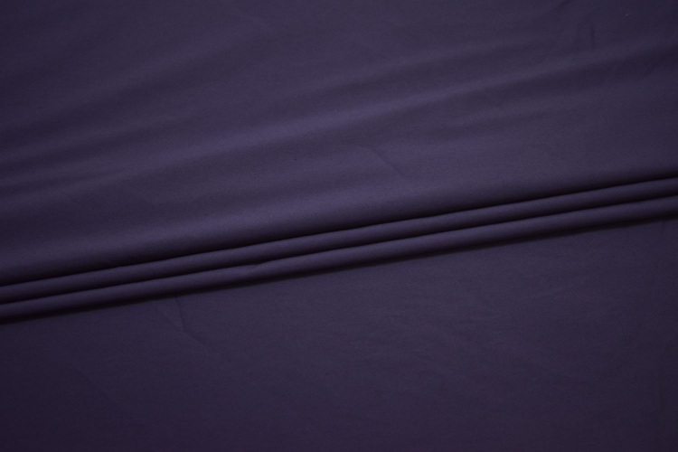 Хлопок фиолетового цвета с эластаном W-128476