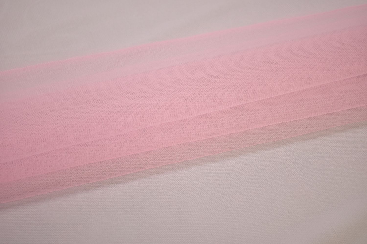 Сетка жесткая розового цвета W-125135