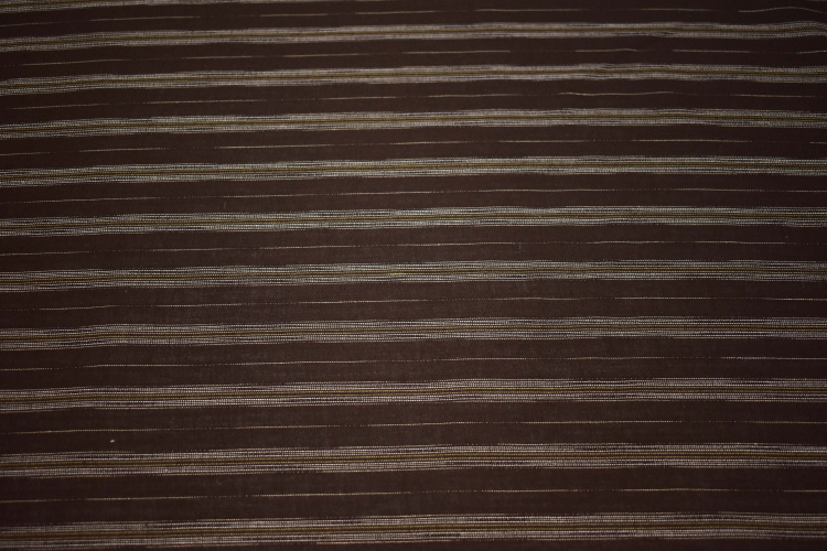 Костюмная коричневая ткань полоска W-132474