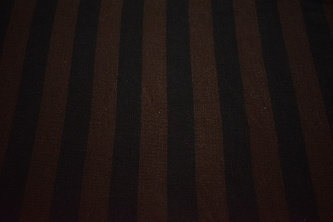 Трикотаж коричневый черный полоска W-131267