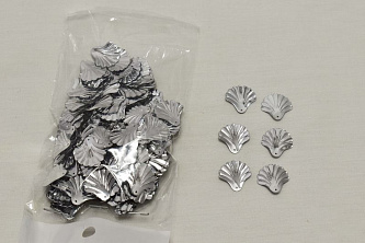 Пайетки пришивные серебряного цвета 1,8 см W-133543