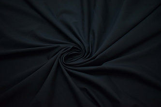 Костюмная тёмно-синяя ткань с эластаном W-131788