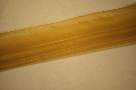 Органза золотого цвета W-126926